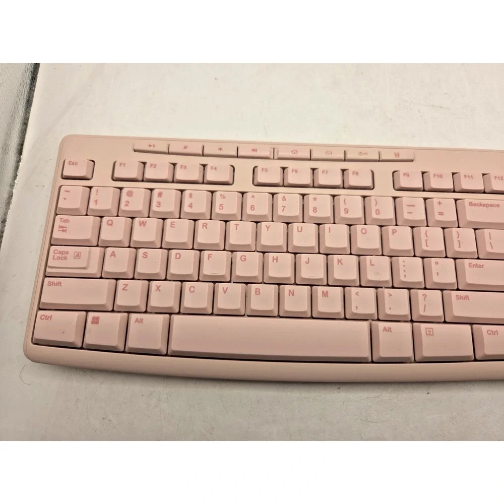 Logitech K270 Wireless Keyboard for Windows, 2.4 GHz - Rose - Tested Works